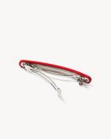Slim Paris Barrette in Ruby