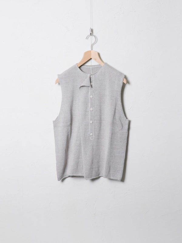 Knit Hemp-Cotton-Linen Gilet Vest