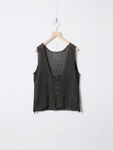 Knit Linen-Cotton 2-Way Vest
