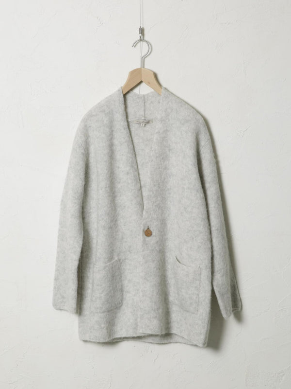 Alpaca-Wool Knit Cardigan