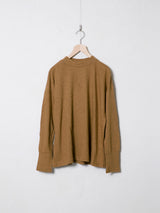Woven Cotton Linen Mock Neck Pullover Shirt