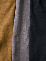 Woven Cotton Linen Mock Neck Pullover Shirt