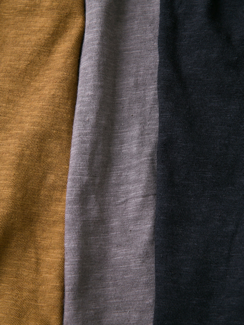 Woven Cotton Linen Mock Neck Pullover Shirt