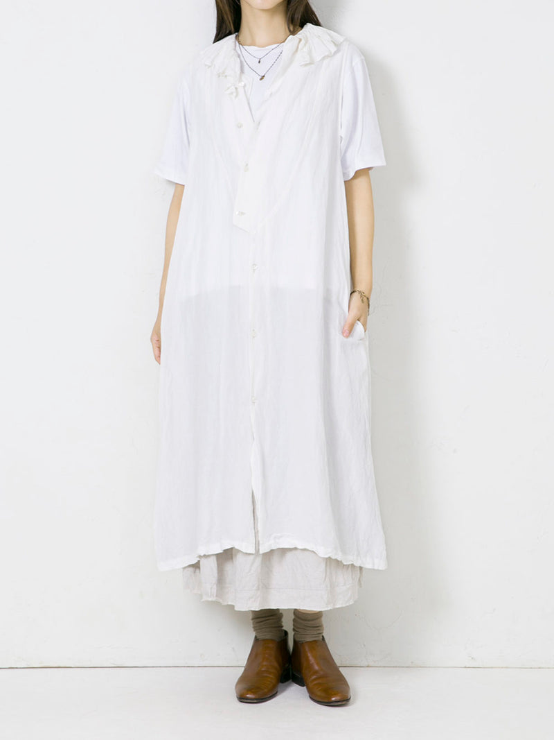 Woven Linen-Bamboo Rayon 2-Way Asymmetrical Dress