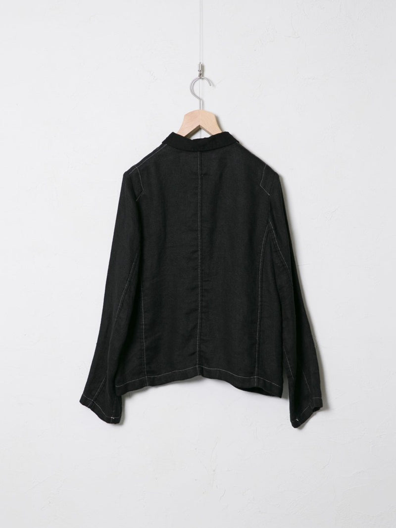 Centenaire Woven Linen 25/1 Stitched Jacket