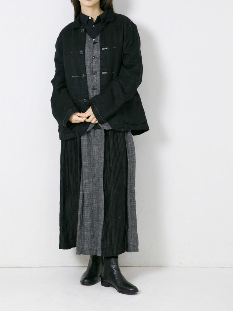 Centenaire Woven Linen 25/1 Stitched Jacket