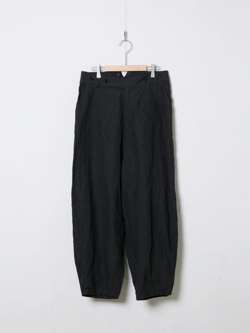 Woven Linen-Cotton Pants
