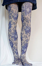 Blue Rose Tights