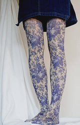 Blue Rose Tights
