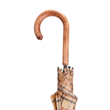 Tan Tartan Maple Crook Umbrella