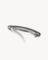 Slim Paris Barrette in Green Tortoise