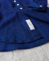 Indigo Dyed Band Collared Shirt