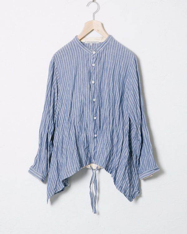 Washed Woven Linen Shirt 02