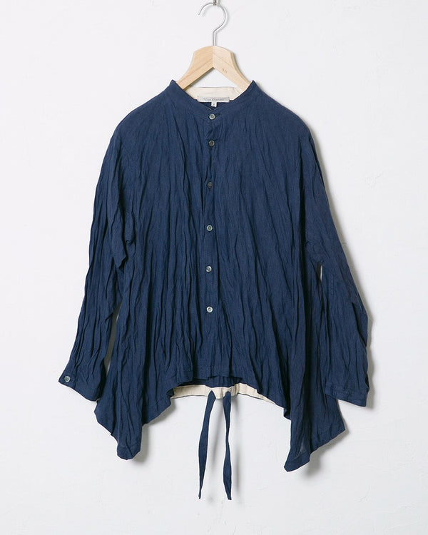 Washed Woven Linen Shirt 02