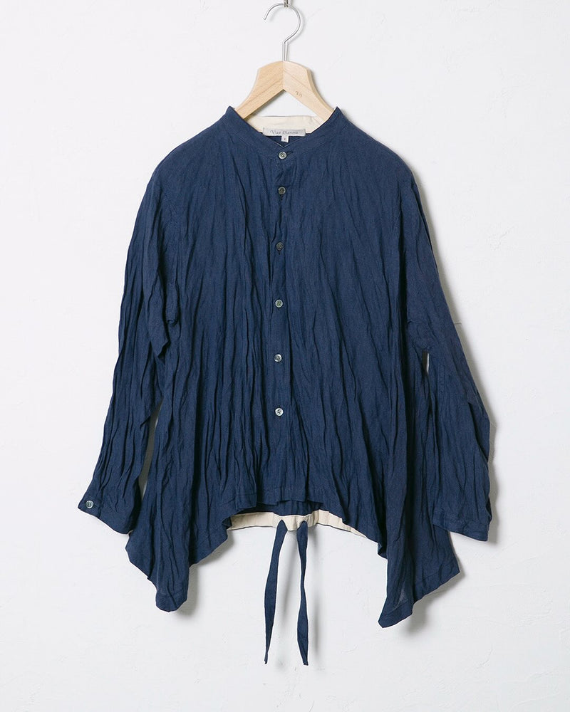 Washed Woven Linen Shirt 02
