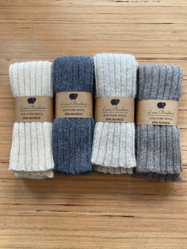 Wool Alpaca Blend Knit Leg Warmer