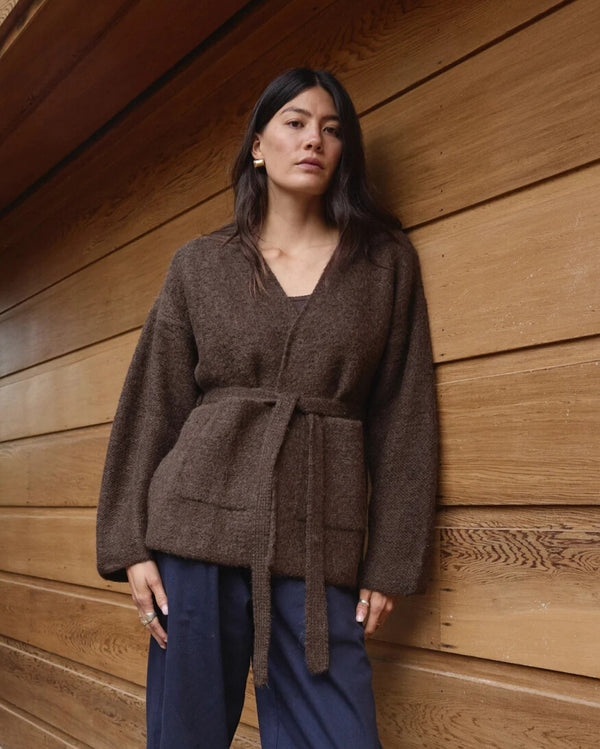 The Felted Sweater Coat, Walnut