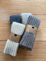 Wool Alpaca Blend Knit Leg Warmer