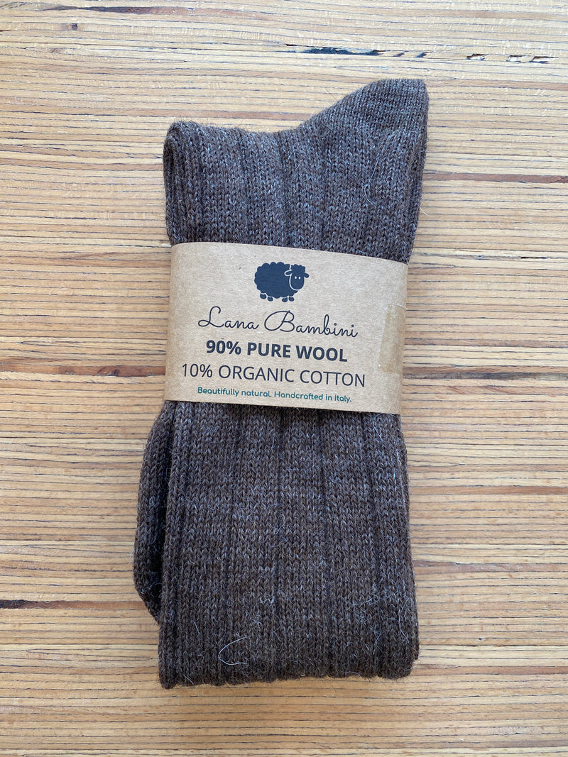 Wool Cotton Knit Socks, Andrea Lungo