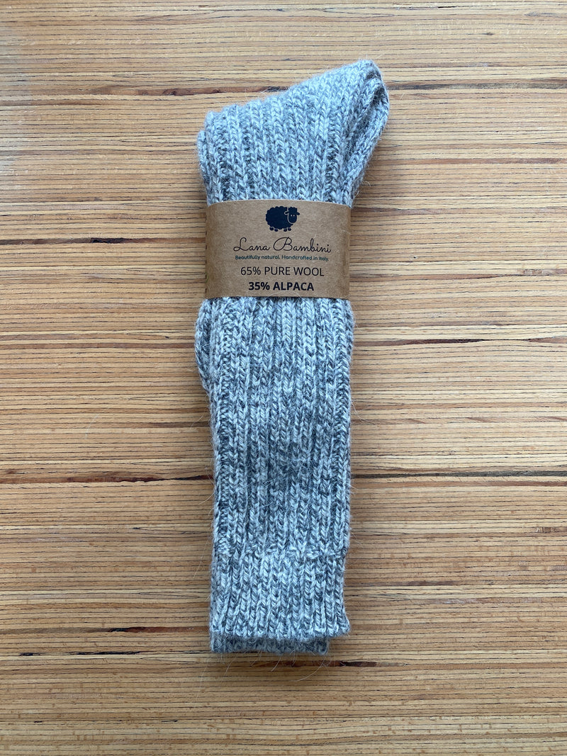 Wool Alpaca Blend Knit Sock