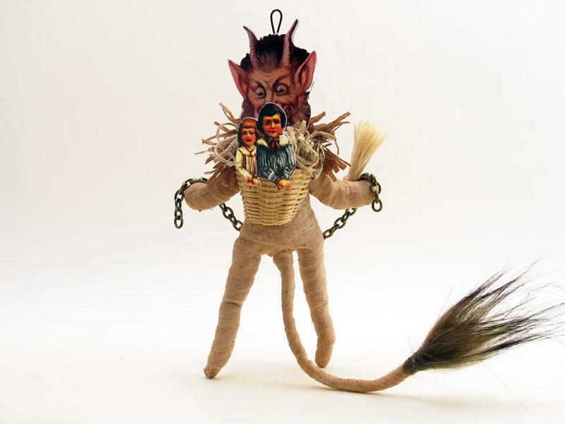 Soft Spun Teastain Krampus Ornament Figure