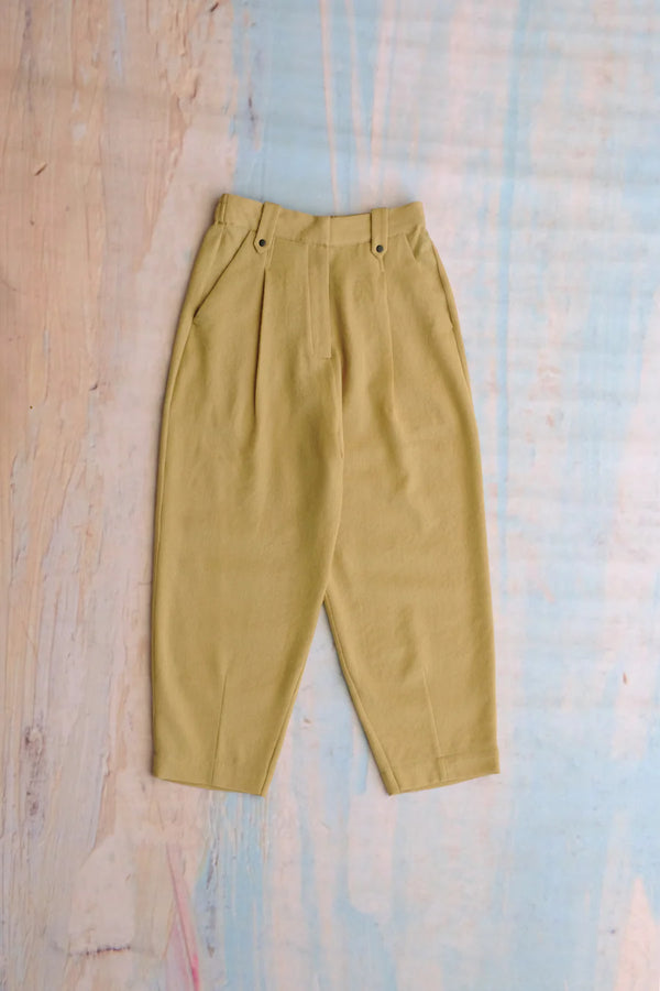 Jim Cotton Pants, Pale Yellow