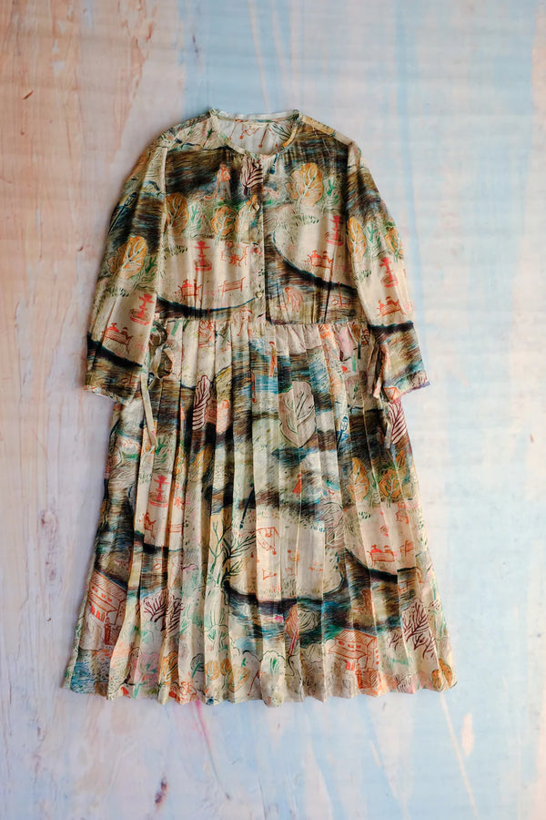 Mel Silk Dress, Printed