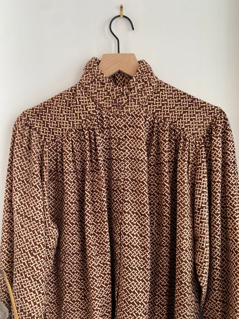 Sabrina Woven Button Up Top