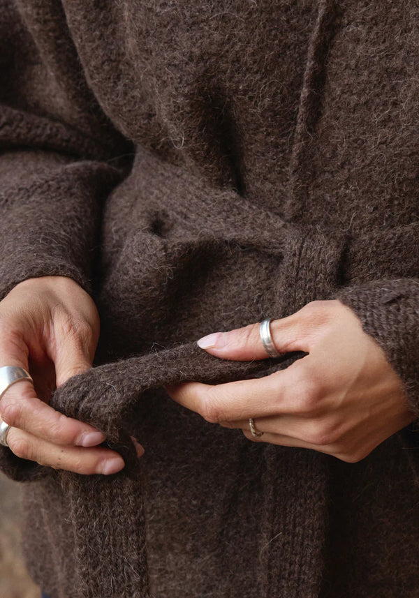 The Felted Sweater Coat, Walnut