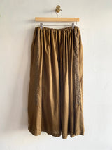 Cotton-Linen Skirt with Lace