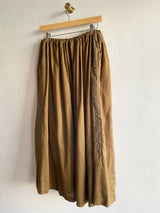 Cotton-Linen Skirt with Lace