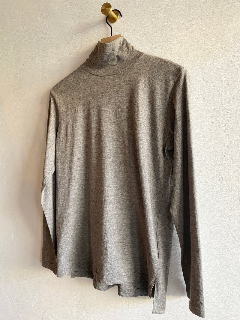 Cotton Yak Mock Neck Long Sleeve