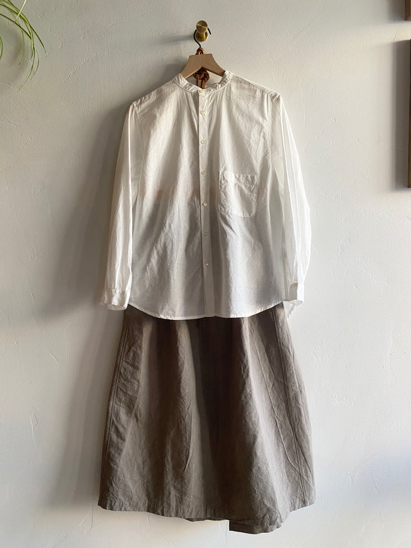 Linen-Cotton Swallow Skirt