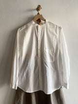 Long Sleeved Flat Collared Shirt, Off White