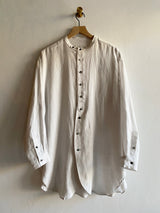 Linen Tunic Shirt, Vintage White