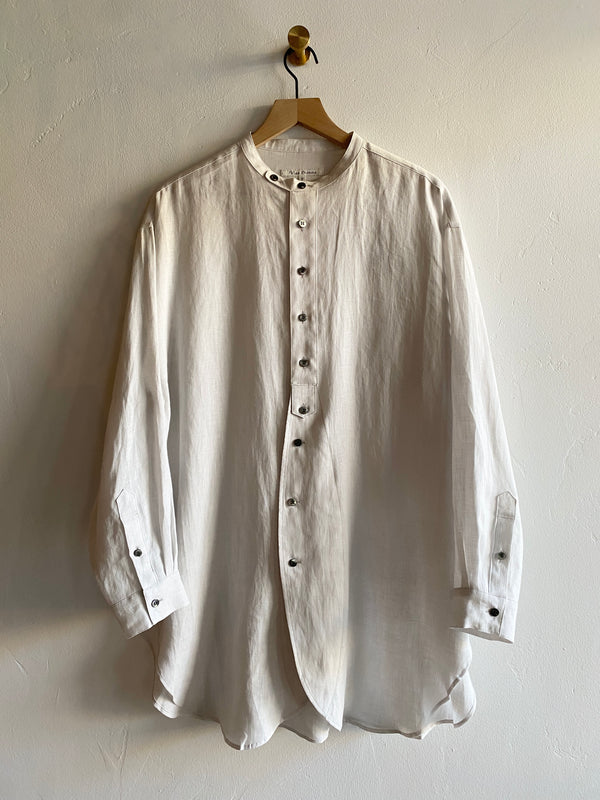 Linen Tunic Shirt, Vintage White