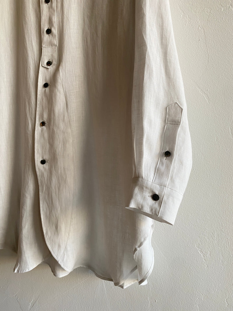 Linen Tunic Shirt, Vintage White