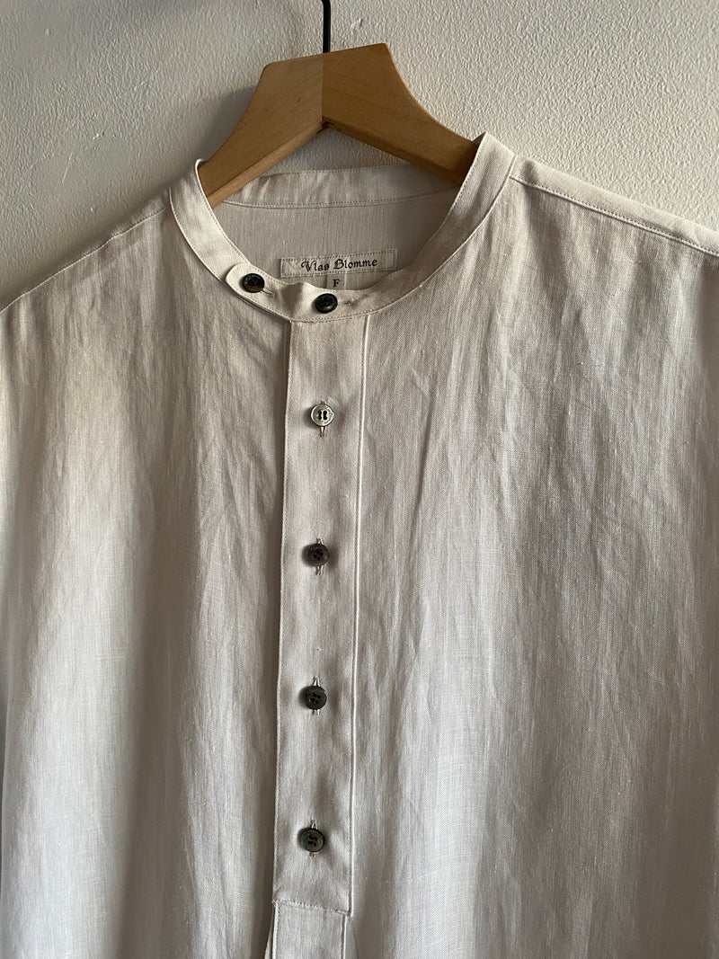 Linen Tunic Shirt, Vintage White