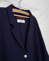 Linen Cotton Open Collar Dress