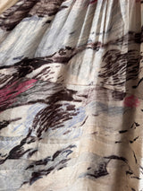 Alva Silk Dress in Passing Clouds