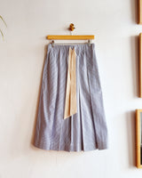 Drawstring Pleated Skirt