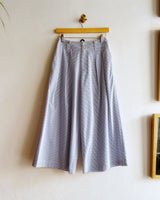 Ankle Length Wide Leg Trousers