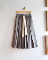 Drawstring Pleated Skirt