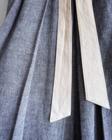 Drawstring Pleated Skirt