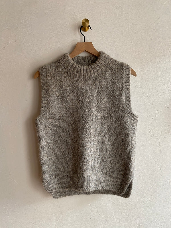 Hand Knit Peruvian Suri Wool-Alpaca Vest