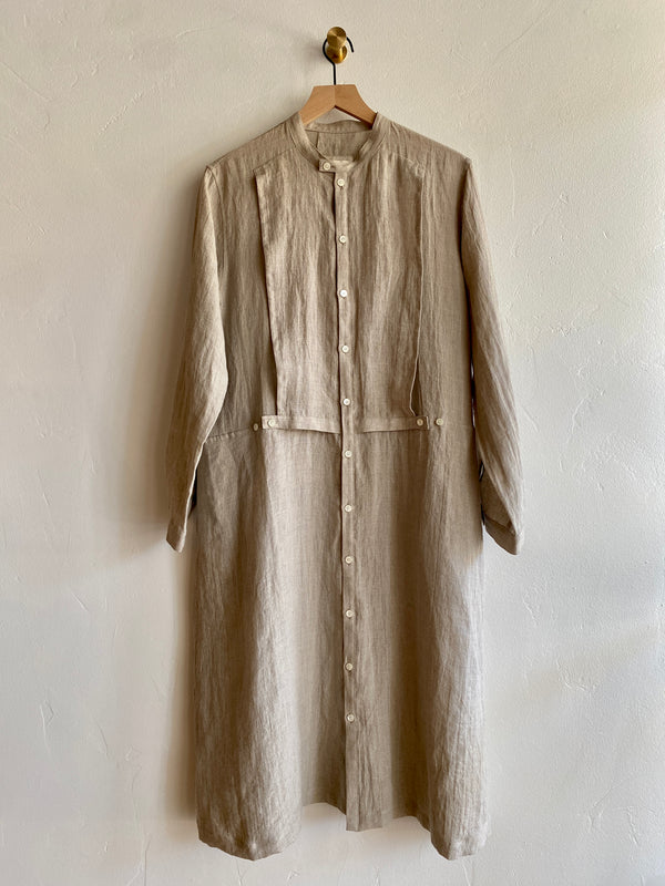 Woven Linen Dress 01