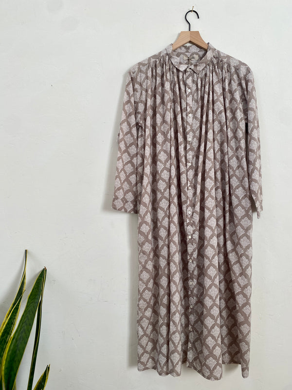 Woven Cotton India Block Print Dress
