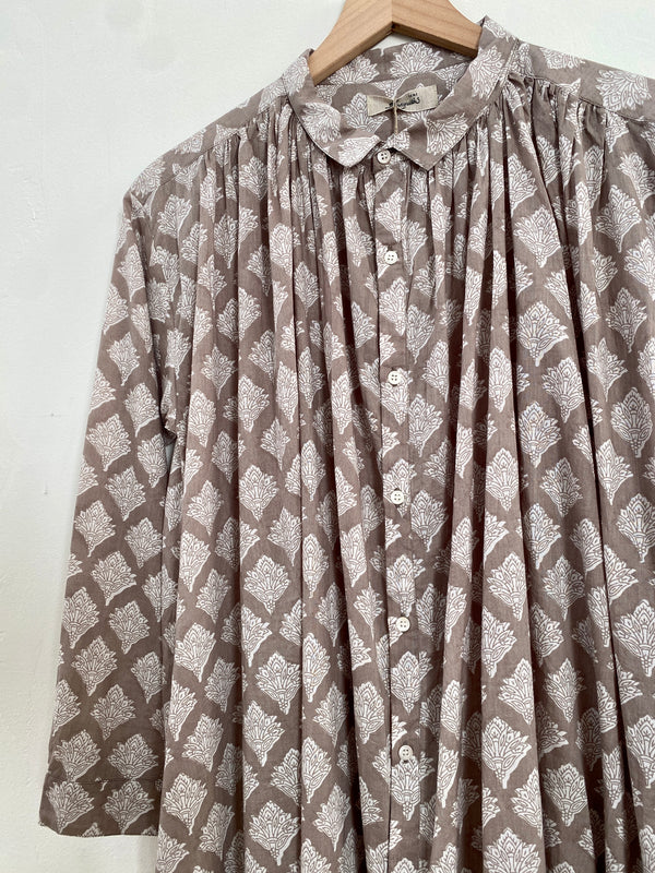 Woven Cotton India Block Print Dress