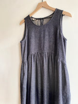 Woven Cotton-Linen Denim Dress