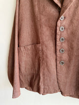 Woven Cotton-Linen Denim Jacket